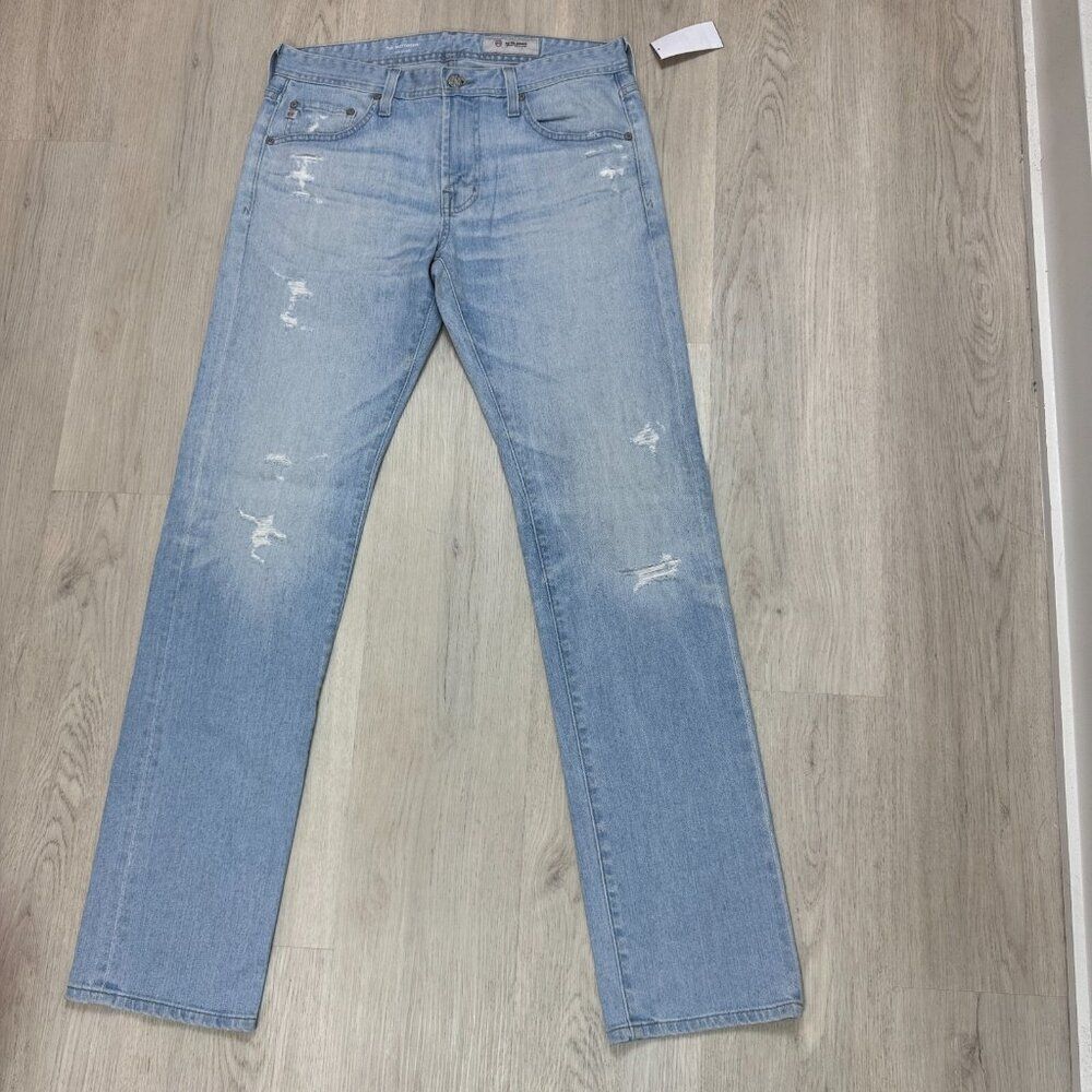 AG Adriano Goldschmied The Matchbox Slim Straight Jeans Mens 32 Cotton Blend